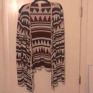 Red and Tan Cardigan from Faded Glory